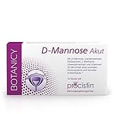 Botanicy D-MANNOSE + CRANBERRY AKUT, Pulver Sticks für Harnwege und Blase,...