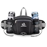 WATERFLY Gürteltasche mit Flaschenhalter, Gurt Verstellt Bauchtasche Hundetraining...