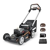 WORX WG749E Akku Rasenmäher 40V (2x20V) PowerShare, Radantrieb, Kraftvoller Bürstenloser...