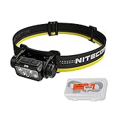 Nitecore NU43 USB-C wiederaufladbare Stirnlampe, 1400 Lumen, hell, leicht, für Camping,...