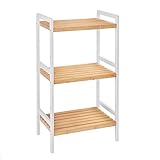 SONGMICS Bambusregal, Küchenregal, Badregal, Bücherregal, Standregal mit 3...