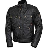 Belstaff Motorradjacke mit Protektoren Motorrad Jacke Brooklands 2.0 Textiljacke schwarz...