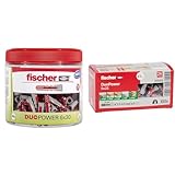 fischer DuoPower 6 x 30, handliche Runddose & 555005 DUOPOWER 5 x 25, Universaldübel