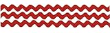 Großhandel für Schneiderbedarf 5 m Zackenlitze 8 mm rot, 100% Polyester, Made...