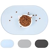 Futtermatten für Hunde 48x30cm, Premium wasserdichte und rutschfeste Silikon...