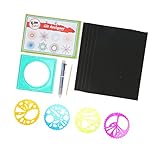 Spirograph Geometrisches Lineal-Set, Kunststoff-ABS-Buchlineale, Fördert das Zeichnen,...