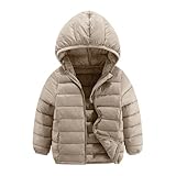 BlzzWo Winterjacke Mädchen und Jungen Leichte Daunenjacke Kinder...