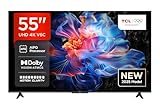 TCL 55V6C 55 Zoll Direct LED TV, 4K HDR Fernseher, Smart TV mithilfe von Google TV (Dolby...