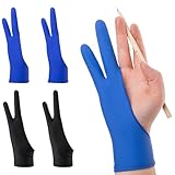YOCDNOV 4 Stück Grafik-Display-Zeichenhandschuh – Antifouling-Künstlerhandschuhe, für...