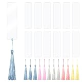 qingmeng Acryl Lesezeichen Rohlinge, 12 Set Blanko Bookmark, Lesezeichen...