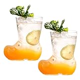 RTYUSWL 2 Stück Das Mini-Stiefel-Bierglas, Personalisiertes Saftglas, 380 Ml,...