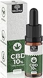 CBD Öl 10% Vollspektrum Gold - Premium Hanföl Tropfen mit 10 Prozent Cannabidiol in...