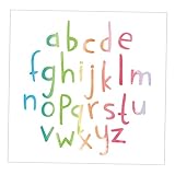 HOMSFOU 2 Satz Cartoon Alphabet Wandaufkleber Wandaufkleber Für Kinder Aufkleberbögen...
