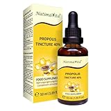 Propolis Tinktur 40% - 50 ml - Pure Hochdosierte Tropfen - 100% natürliches Extrakt -...