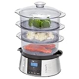 Clatronic DG 3547 elektrischer Dampfgarer, Steam Cooker, Reiskocher, Dampfgarer...