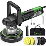 Poliermaschine, Ginour 900W auto Poliermaschine Set mit 6 Geschwindigkeit, Exzenter...