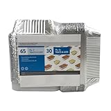 ReadySteadyServe Lebensmittelbehälter aus Aluminiumfolie mit Deckel, 450 ml und 670 ml,...