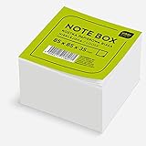 Interdruk Zettelklotz - Notizklotz - Ersatzpapier für Zettelbox - 85 x 85 x...