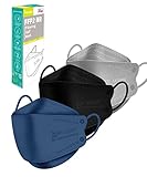 Tayogo FFP2 Maske Fischform, 30 Stück Fisch Maske FFP2 Erwachsene CE...