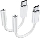 2 Stück Samsung USB Typ C auf 3,5 mm Kopfhöreradapter für iPhone 15 Pro,...