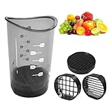 Obstschneiderbecher, Abnehmbarer Tassen Obstschneider mit Druckplatte, Erdbeerschneider,...