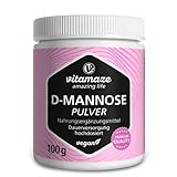 D-Mannose Pulver hochdosiert & vegan, 2000 mg pro Tagesdosis, 100 g Doseninhalt zur...