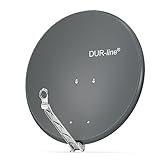 DUR-line Select 80cm Satellitenschüssel/Aluminium Sat-Reflektor [ 3X Test SEHR GUT *] /...