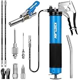 KRETLAW Fettpresse Set 10 TLG, Schwerlastes Schmierpressen 7000 PSI mit Pistolengriff,...