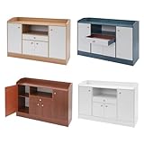 Küchenschrank, 110x30x80cm Kaffeebar-Schrank, Kommode Sideboard Anrichte Schrank, 4...