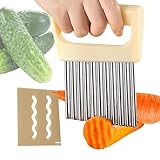 Pavsicgn Kartoffelschneider Für Pommes Aus Edelstahl | Wellenschneider,Wellenschnitt...