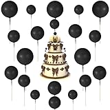 JIYIN 20 Stück Tortendeko Kugeln, Cake Topper Geburtstag Kugeln Deko Mini-Ballons...