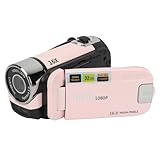ASHATA D90 Videokamera Camcorder, 1080P 16 MP Digitalkamera Recorder, 2,4 Zoll Drehbarer...