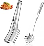 Spaghetti Server Set, Edelstahl Spaghettizange, Edelstahl Pasta Löffel,...