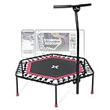 SportPlus Trampolin Indoor - Fitness Trampolin klappbar Ø126cm - Trampolin...