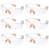 6-er Pack Schutzbrillen Transparent Mit Mit Klaren Gläsern Gumminase Schutzbrille Für...