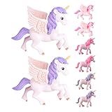 INOOMP 8 Stück Pegasus -Ornamente Einhorn-Figur Einhorn-Verzierung...