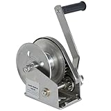 Handseilwinde aus Edelstahl, 544 kg Kapazität, selbstsicherndes Design, Drahtseillänge...