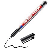 edding 142 M Permanenter Folienschreiber - schwarz - 1 Stift - Rundspitze 1 mm - Stift zum...