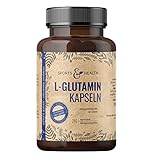 L Glutamin Kapseln – 210 Kapseln – 750mg reines L-Glutamin pro Tagesdosierung –...