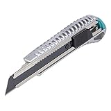 Wolfcraft Abbrechklingenmesser 4306000 – Extra scharfes Cutter Messer mit 18mm...