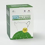 40 Stück FFP2 Maske, CE Zertifiziert von offiziell benannter Stelle CE2834,...