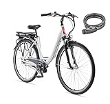 TELEFUNKEN E-Bike Damen 28 Zoll, Elektrofahrrad Alu mit 7-Gang Nabenschaltung -...