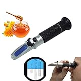 Starall Refraktometer Honig Imker Wasser Zuckergehalt Brix 58-92% Wasser 10-33%...