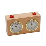 POHOVE Schach Uhr, Professionell Digital International Holz Wettbewerb Schach Uhr Kompakt...