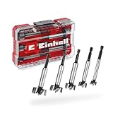 Original Einhell M-CASE 5-tlg. Forstnerbohrer-Set (aus C65 Stahl, E 6.3 Schaft,...