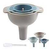 Uponer Trichter Küche 4 in1 Multifunktional Trichter Set 3-TLG Trichter mit...