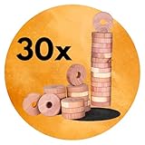 Panteer SCHÄDLINGSMEISTER Zedernholz Ringe - 30 Stück - Zedernholz Mottenschutz für...