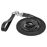 Start Gurtband-Schlaufzügel, schwarz mit Reitseil, Eine Größe mit Karabiner (Leder...