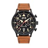 AVI-8 Herren 43.5mm Hawker Hurricane Carey Dual Time Debden Japanische Quarz-Fliegeruhr...