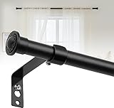 Gardinenstange, 71-200cm Gardinenstange Vorhangstange Verstellbare Beschläge Set mit...